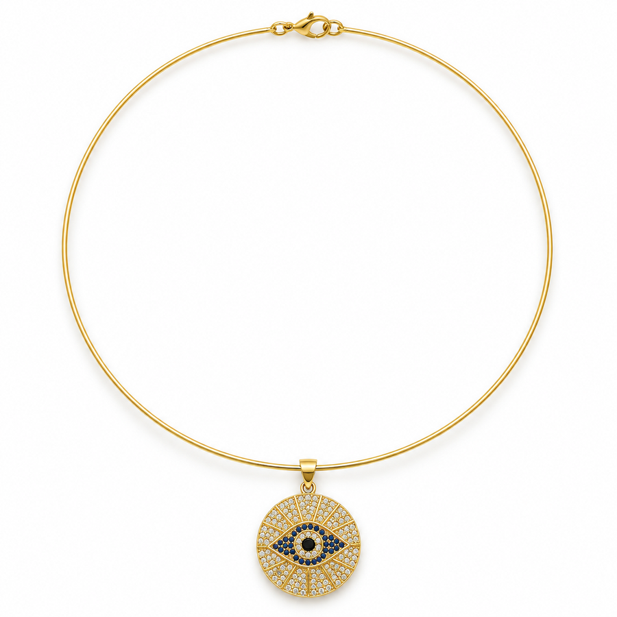 Pavé Evil Eye Choker